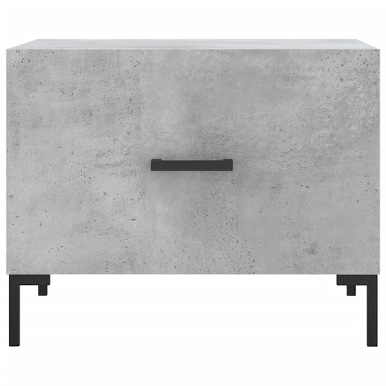 Salontafels 2 st 50x50x40 cm bewerkt hout betongrijs MeubelReus