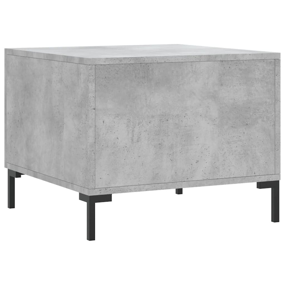 Salontafels 2 st 50x50x40 cm bewerkt hout betongrijs MeubelReus