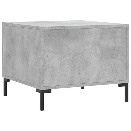 Salontafels 2 st 50x50x40 cm bewerkt hout betongrijs MeubelReus