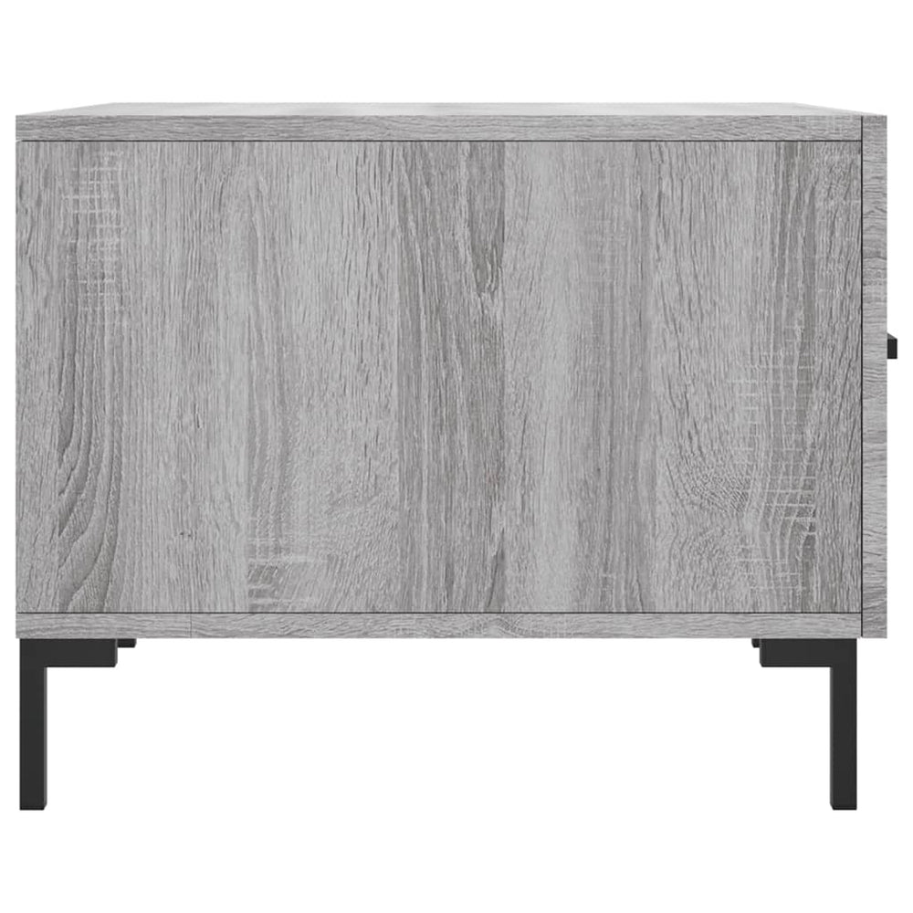 Salontafels 2 st 50x50x40 cm bewerkt hout grijs sonoma eiken MeubelReus