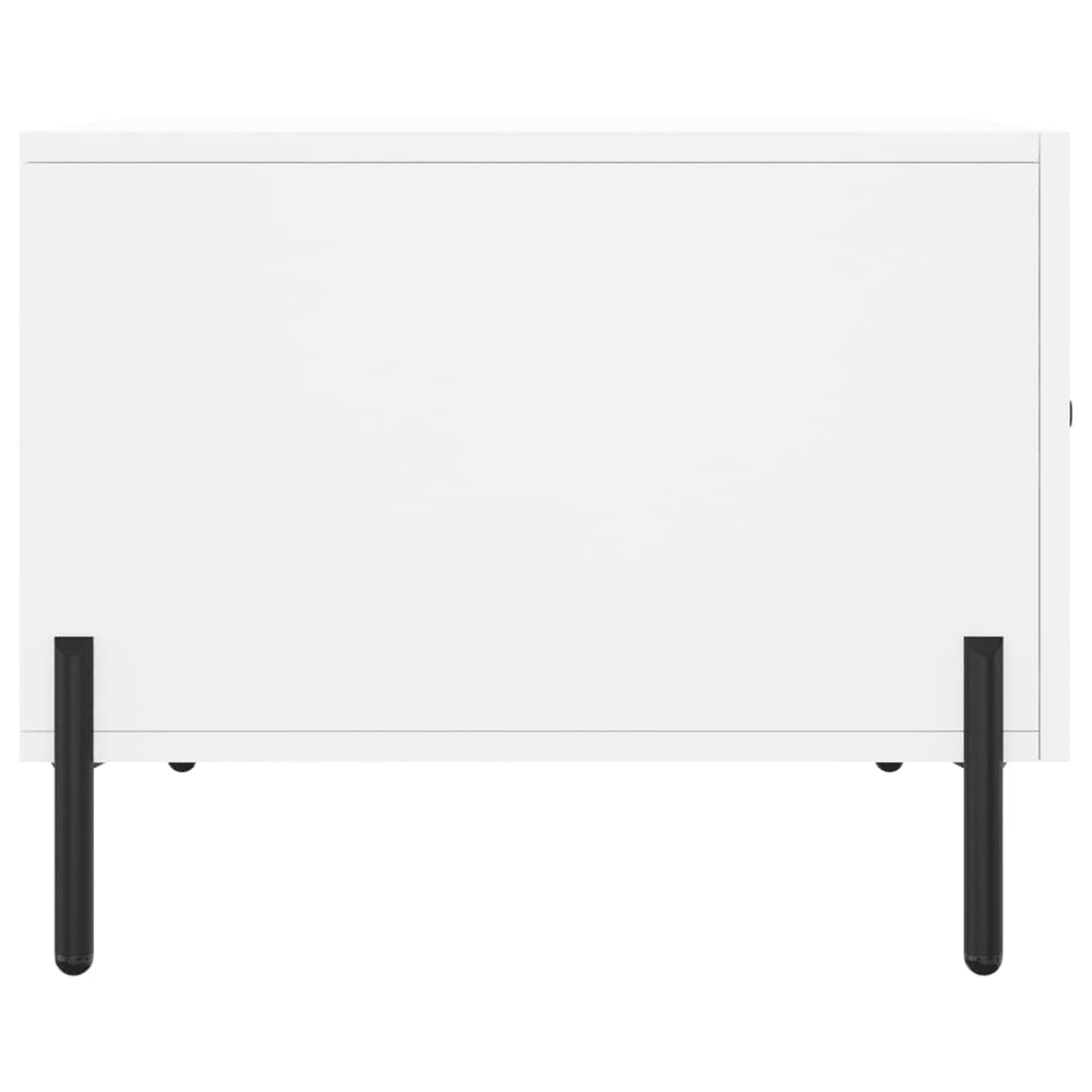 Salontafel 50x50x40 cm bewerkt hout wit MeubelReus