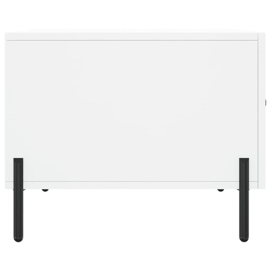 Salontafel 50x50x40 cm bewerkt hout wit MeubelReus