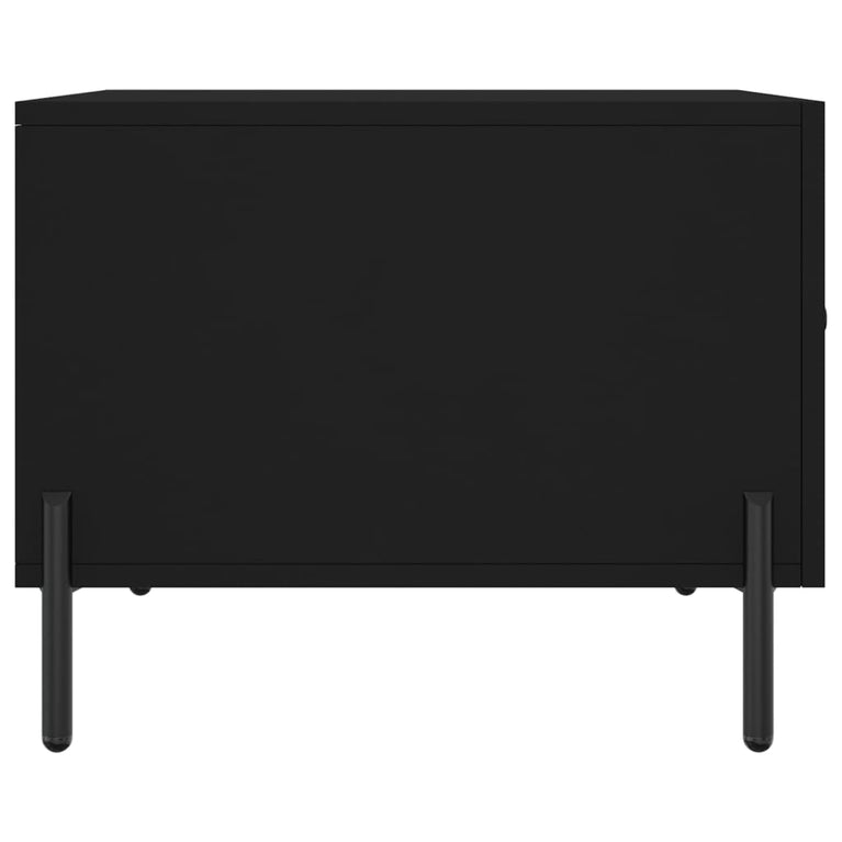 Salontafels 2 st 50x50x40 cm bewerkt hout zwart MeubelReus