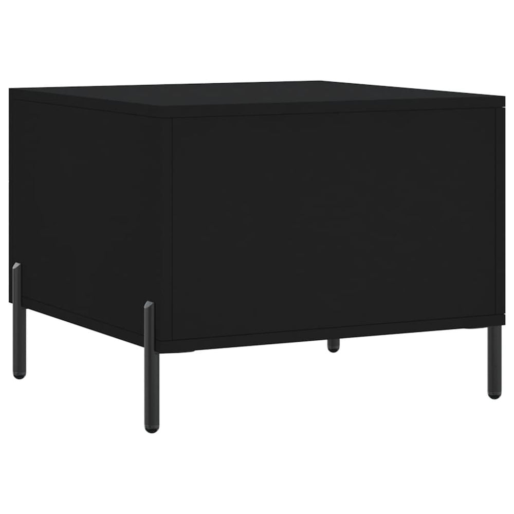 Salontafels 2 st 50x50x40 cm bewerkt hout zwart MeubelReus