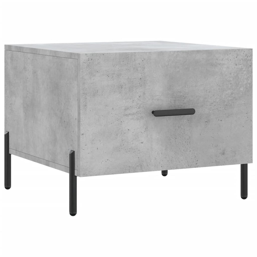 Salontafels 2 st 50x50x40 cm bewerkt hout betongrijs MeubelReus