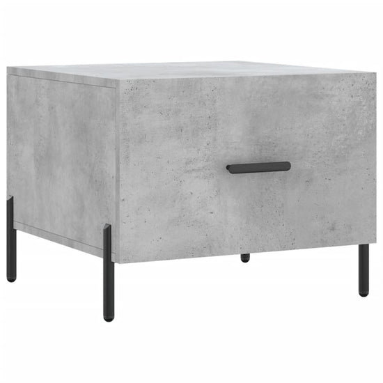 Salontafels 2 st 50x50x40 cm bewerkt hout betongrijs MeubelReus