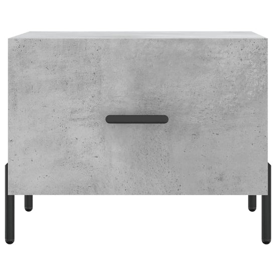 Salontafels 2 st 50x50x40 cm bewerkt hout betongrijs MeubelReus