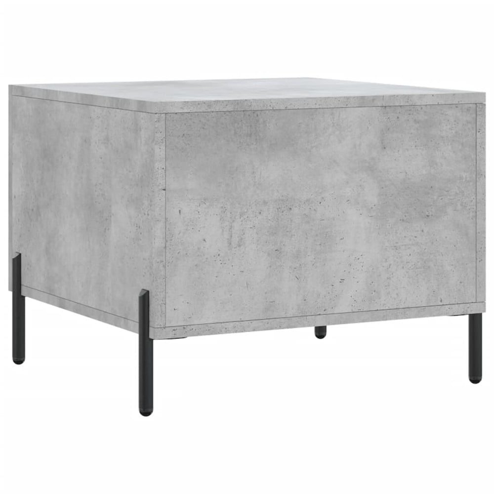 Salontafels 2 st 50x50x40 cm bewerkt hout betongrijs MeubelReus