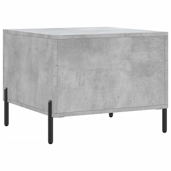 Salontafels 2 st 50x50x40 cm bewerkt hout betongrijs MeubelReus