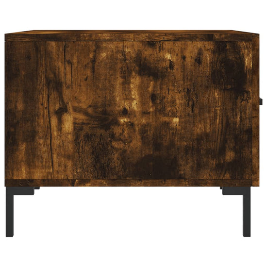 Salontafels 2 st 50x50x40 cm bewerkt hout gerookt eikenkleurig MeubelReus
