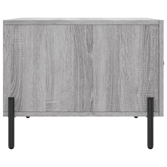 Salontafels 2 st 50x50x40 cm bewerkt hout grijs sonoma eiken MeubelReus