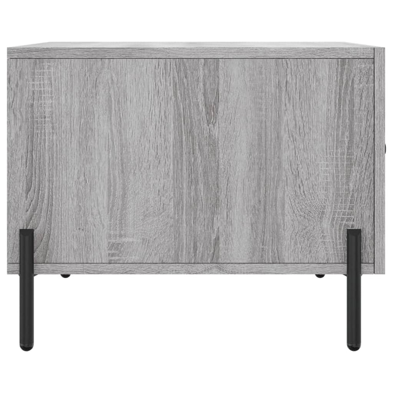 Salontafels 2 st 50x50x40 cm bewerkt hout grijs sonoma eiken MeubelReus