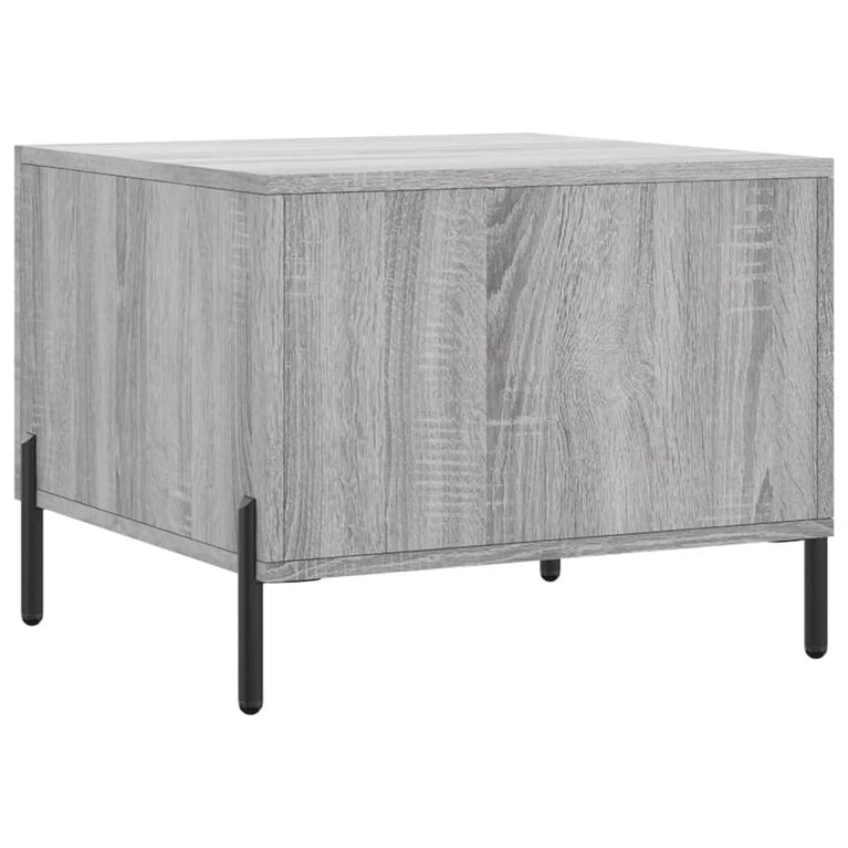 Salontafels 2 st 50x50x40 cm bewerkt hout grijs sonoma eiken MeubelReus