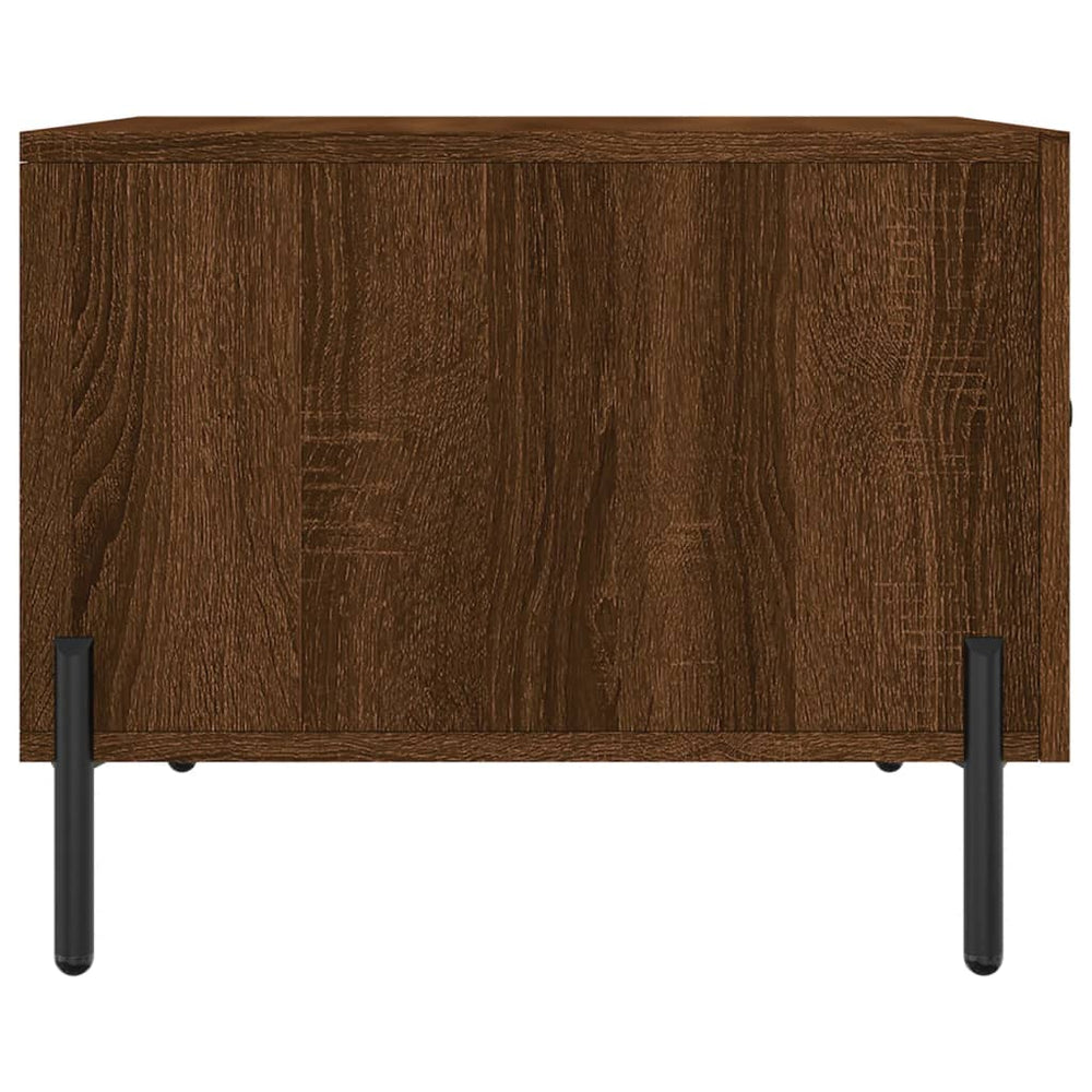 Salontafels 2 st 50x50x40 cm bewerkt hout bruin eikenkleur MeubelReus