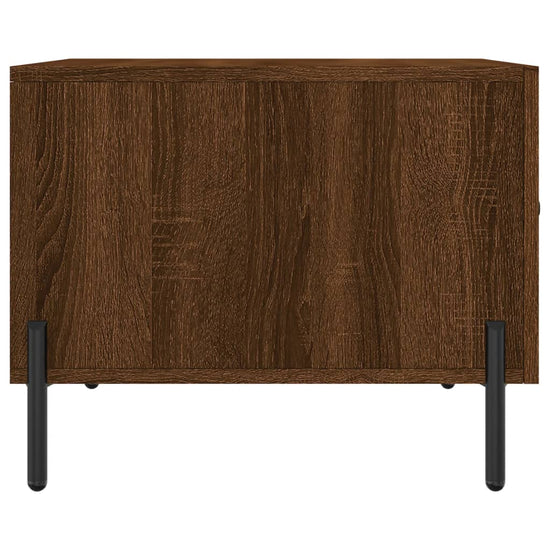Salontafels 2 st 50x50x40 cm bewerkt hout bruin eikenkleur MeubelReus