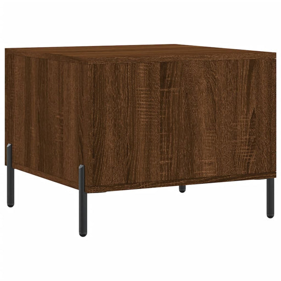 Salontafels 2 st 50x50x40 cm bewerkt hout bruin eikenkleur MeubelReus