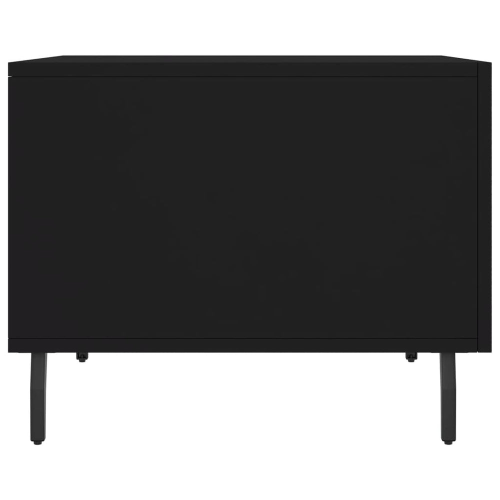 Salontafels 2 st 50x50x40 cm bewerkt hout zwart MeubelReus