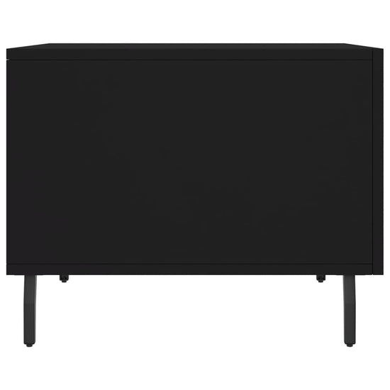Salontafels 2 st 50x50x40 cm bewerkt hout zwart MeubelReus