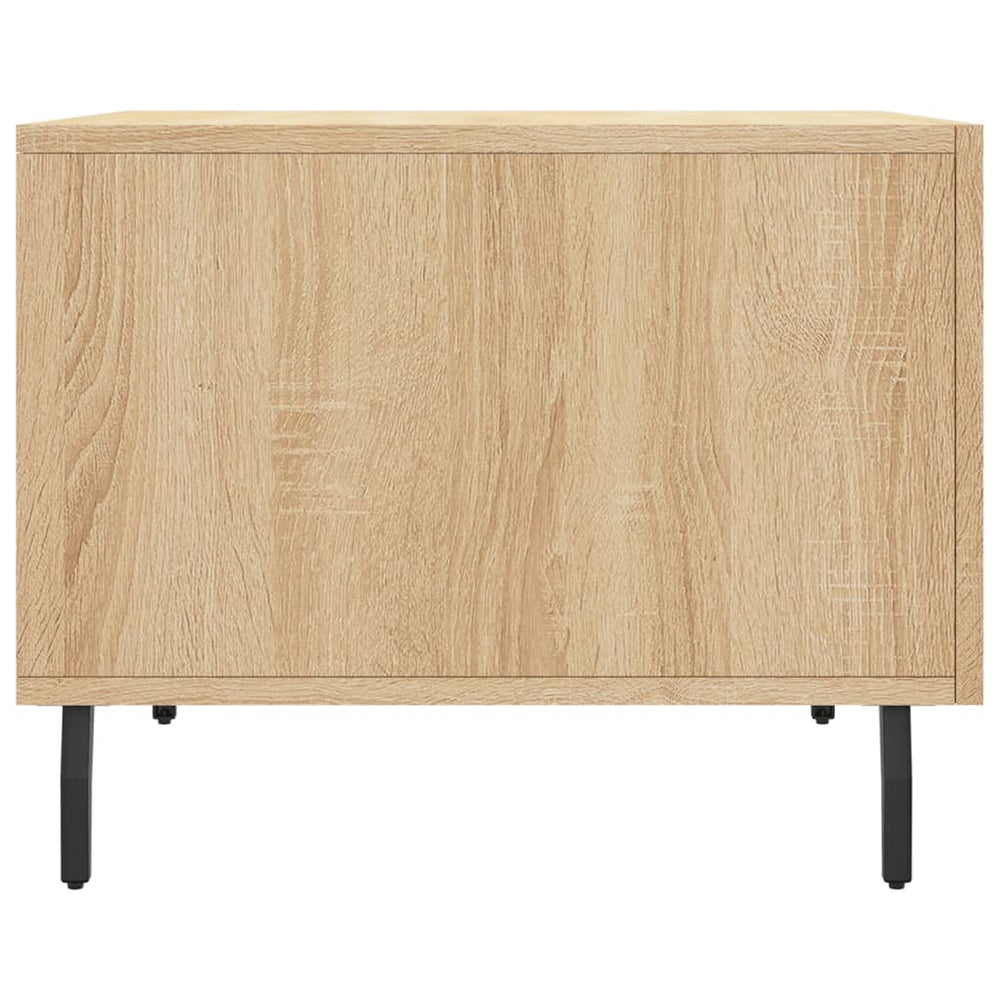 Salontafels 2 st 50x50x40 cm bewerkt hout sonoma eikenkleurig MeubelReus