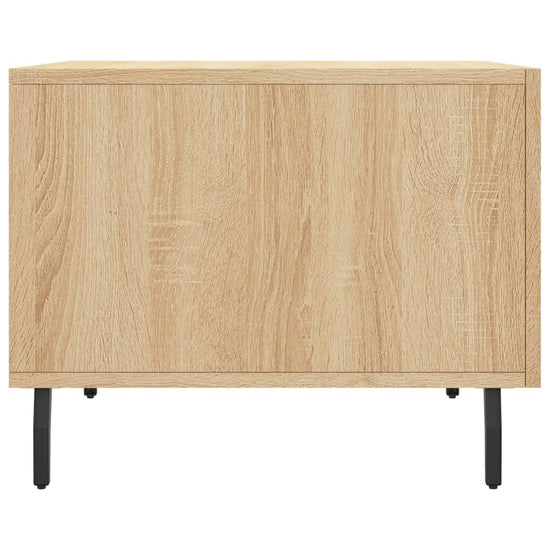 Salontafels 2 st 50x50x40 cm bewerkt hout sonoma eikenkleurig MeubelReus