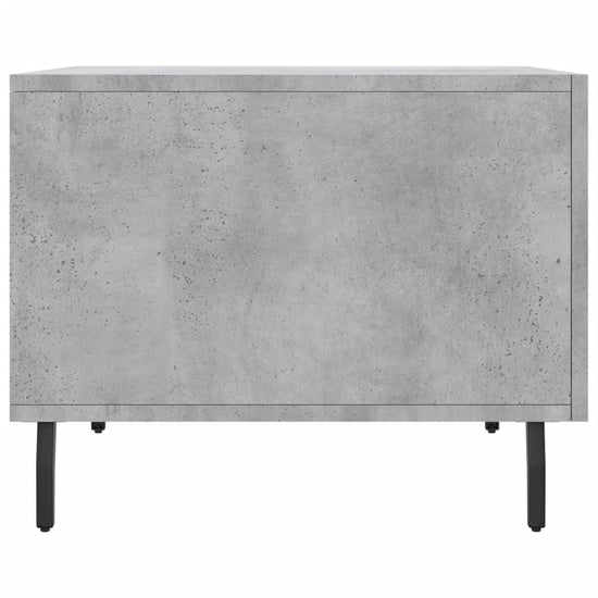 Salontafels 2 st 50x50x40 cm bewerkt hout betongrijs MeubelReus