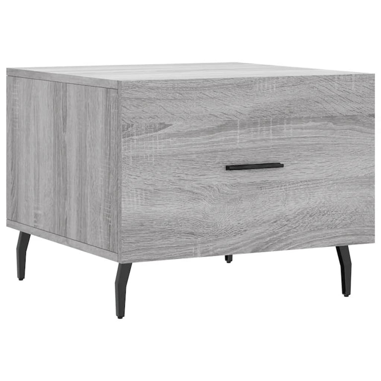 Salontafels 2 st 50x50x40 cm bewerkt hout grijs sonoma eiken MeubelReus