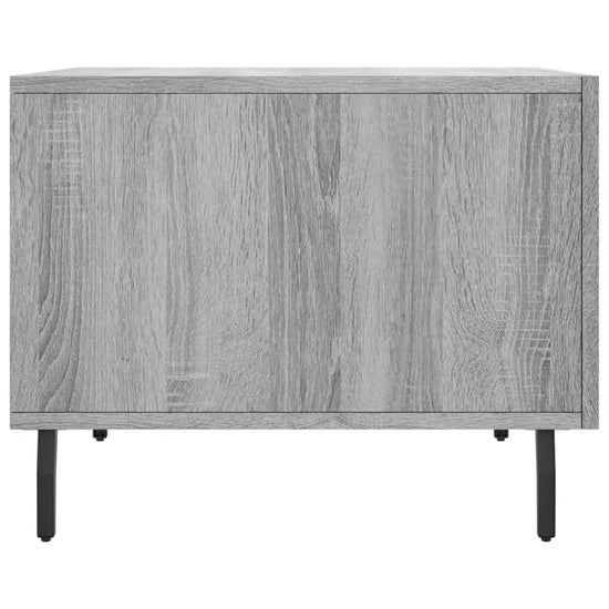 Salontafels 2 st 50x50x40 cm bewerkt hout grijs sonoma eiken MeubelReus