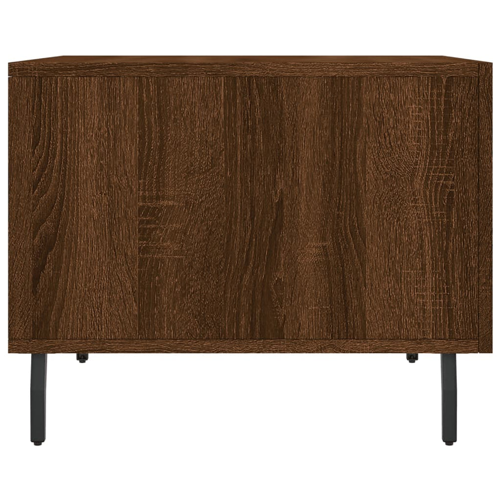 Salontafels 2 st 50x50x40 cm bewerkt hout bruin eikenkleur MeubelReus