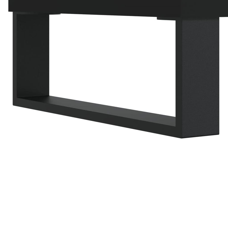 Salontafels 2 st 50x50x40 cm bewerkt hout zwart MeubelReus