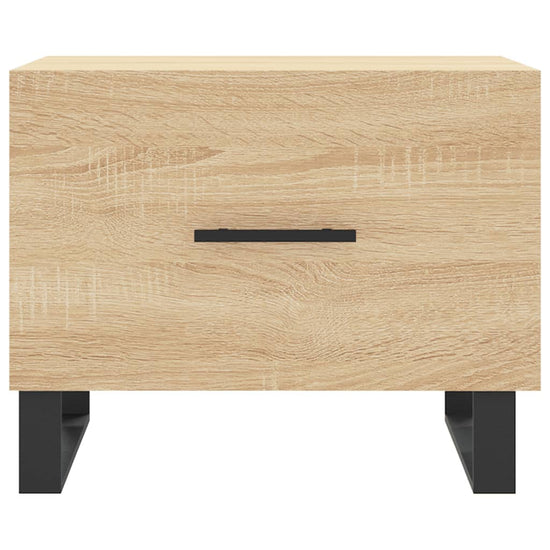 Salontafels 2 st 50x50x40 cm bewerkt hout sonoma eikenkleurig MeubelReus