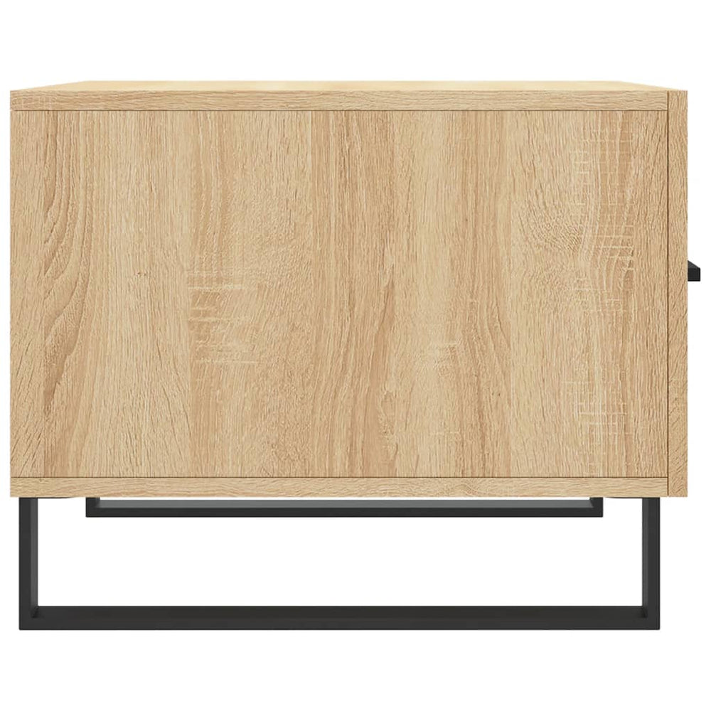 Salontafels 2 st 50x50x40 cm bewerkt hout sonoma eikenkleurig MeubelReus