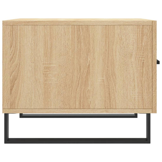 Salontafels 2 st 50x50x40 cm bewerkt hout sonoma eikenkleurig MeubelReus