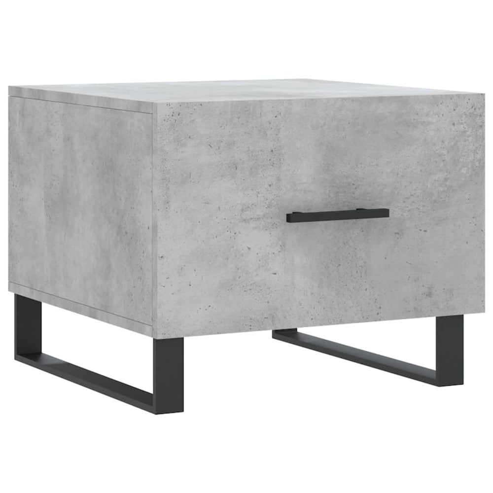 Salontafels 2 st 50x50x40 cm bewerkt hout betongrijs MeubelReus