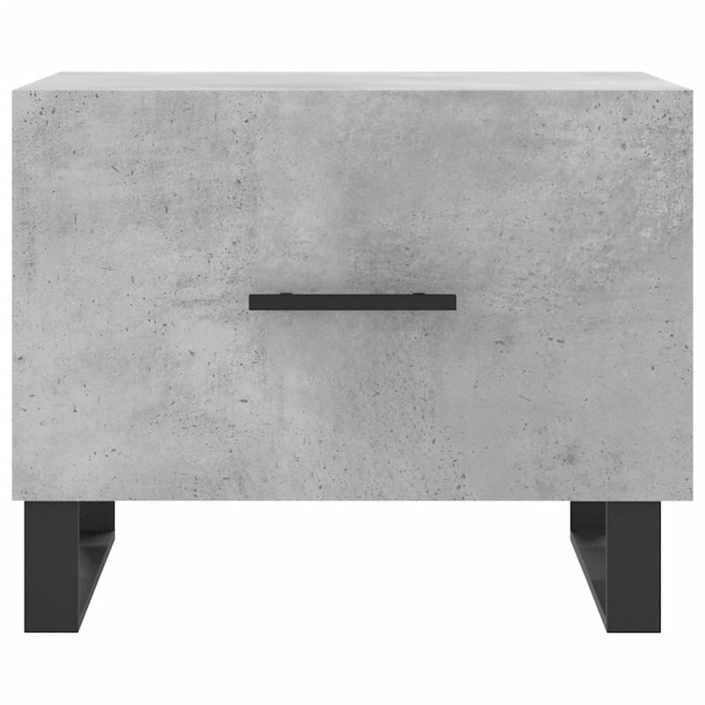 Salontafels 2 st 50x50x40 cm bewerkt hout betongrijs MeubelReus