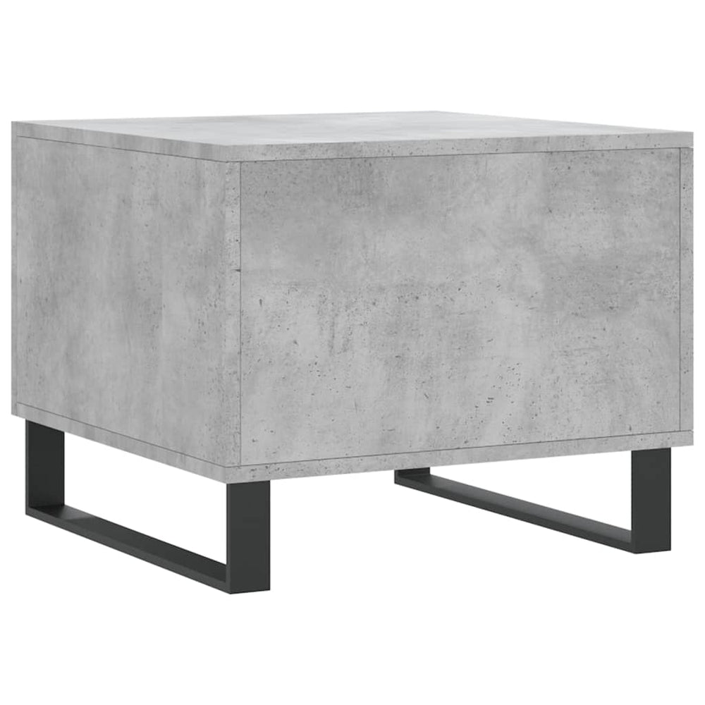 Salontafels 2 st 50x50x40 cm bewerkt hout betongrijs MeubelReus