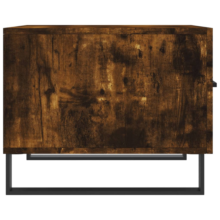 Salontafels 2 st 50x50x40 cm bewerkt hout gerookt eikenkleurig MeubelReus
