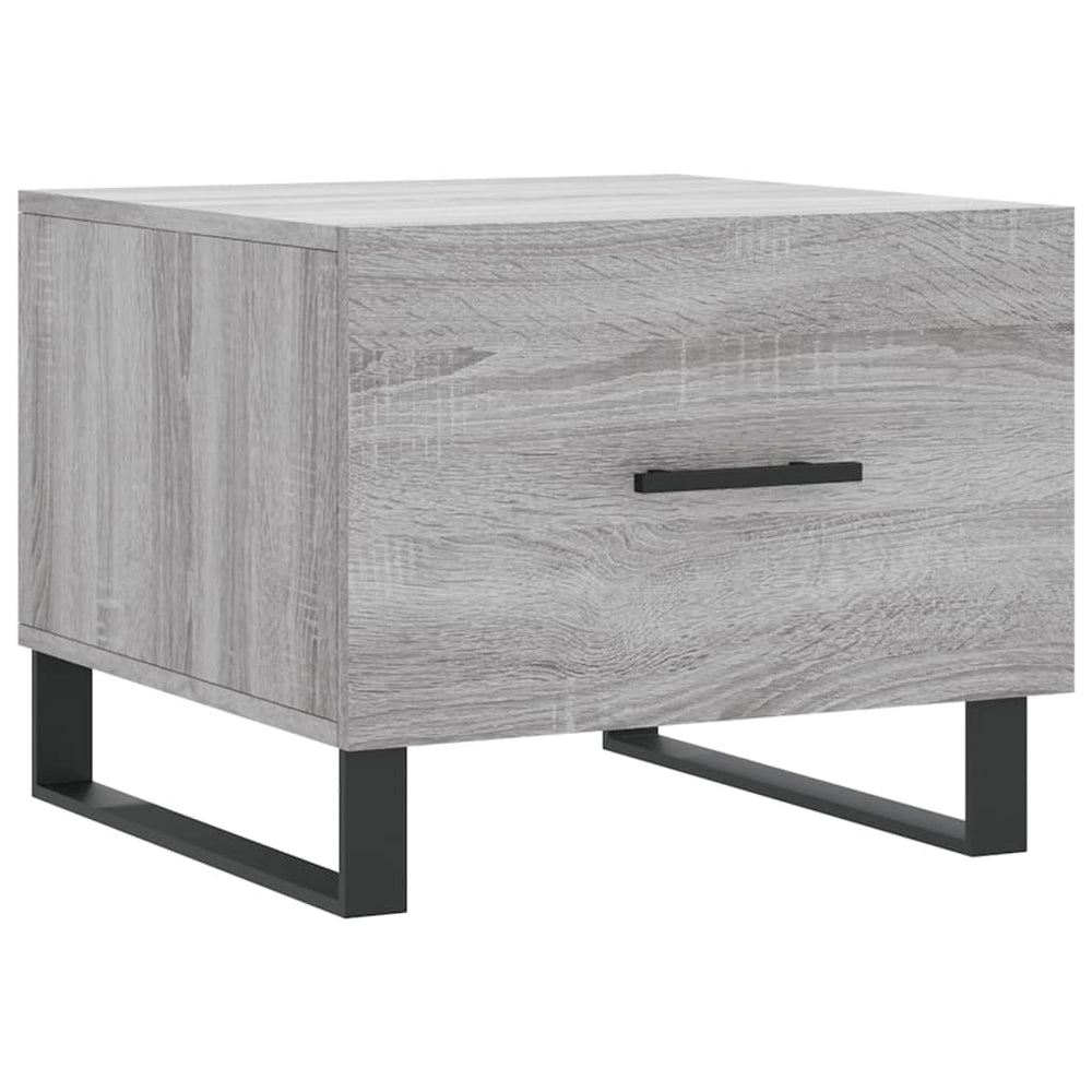 Salontafels 2 st 50x50x40 cm bewerkt hout grijs sonoma eiken MeubelReus