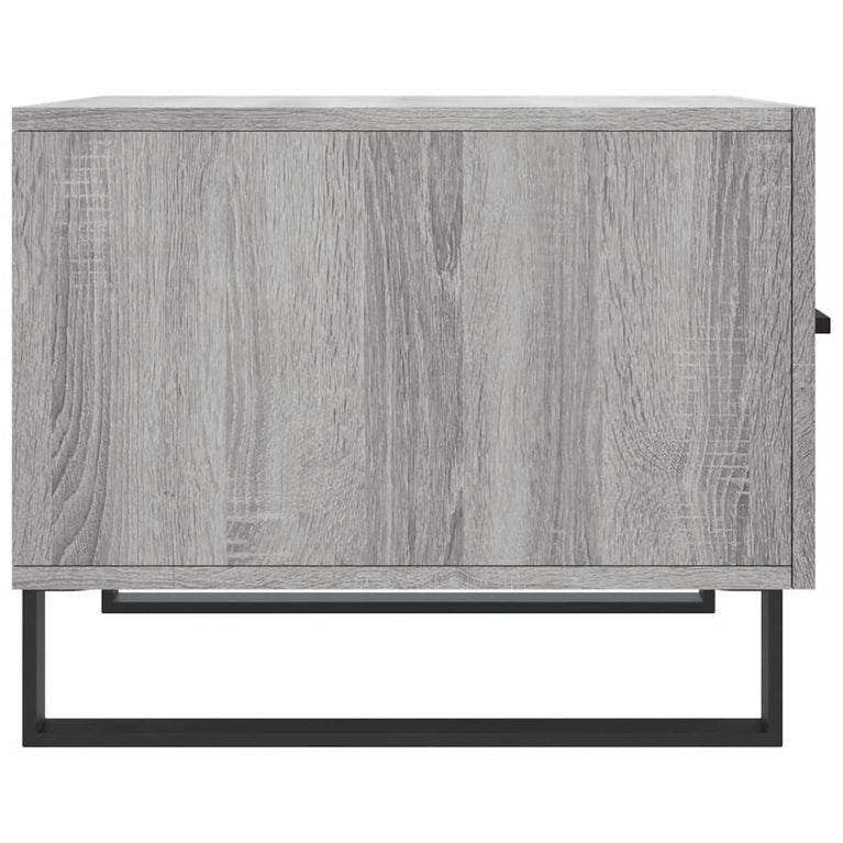 Salontafels 2 st 50x50x40 cm bewerkt hout grijs sonoma eiken MeubelReus