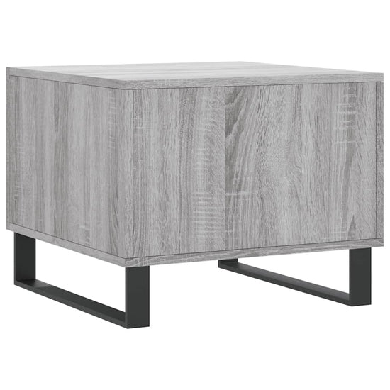 Salontafels 2 st 50x50x40 cm bewerkt hout grijs sonoma eiken MeubelReus