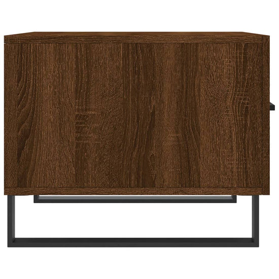 Salontafels 2 st 50x50x40 cm bewerkt hout bruin eikenkleur MeubelReus