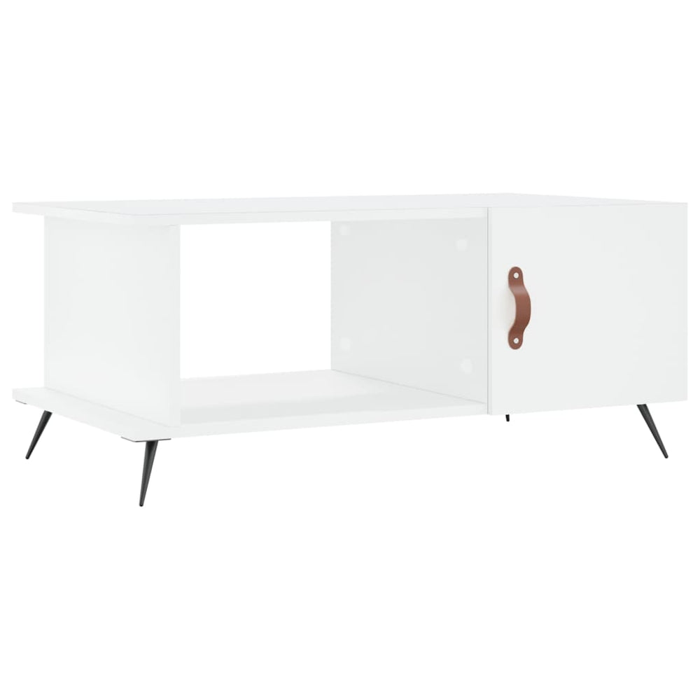 Salontafel 90x50x40 cm bewerkt hout wit MeubelReus