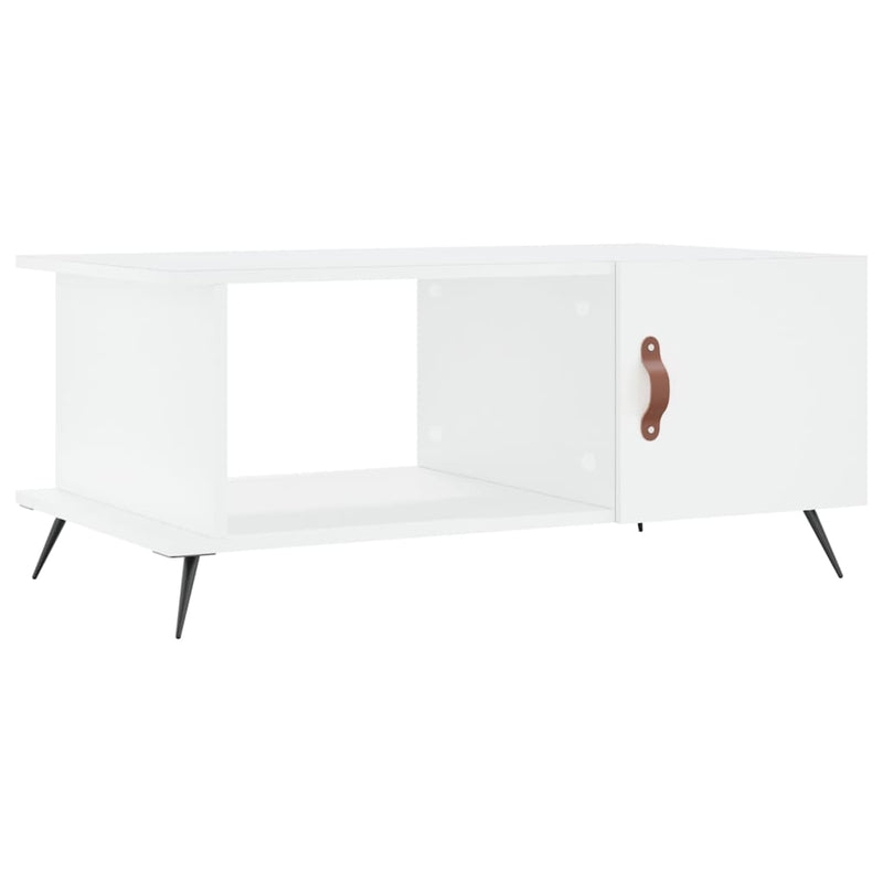 Salontafel 90x50x40 cm bewerkt hout wit MeubelReus