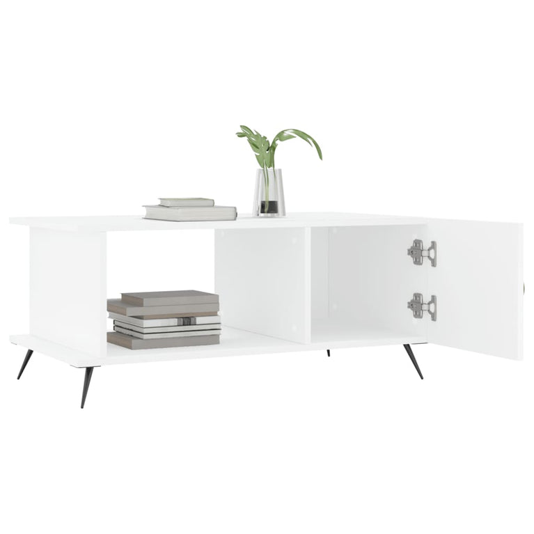 Salontafel 90x50x40 cm bewerkt hout wit MeubelReus