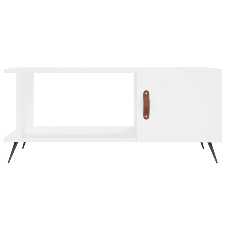 Salontafel 90x50x40 cm bewerkt hout wit MeubelReus