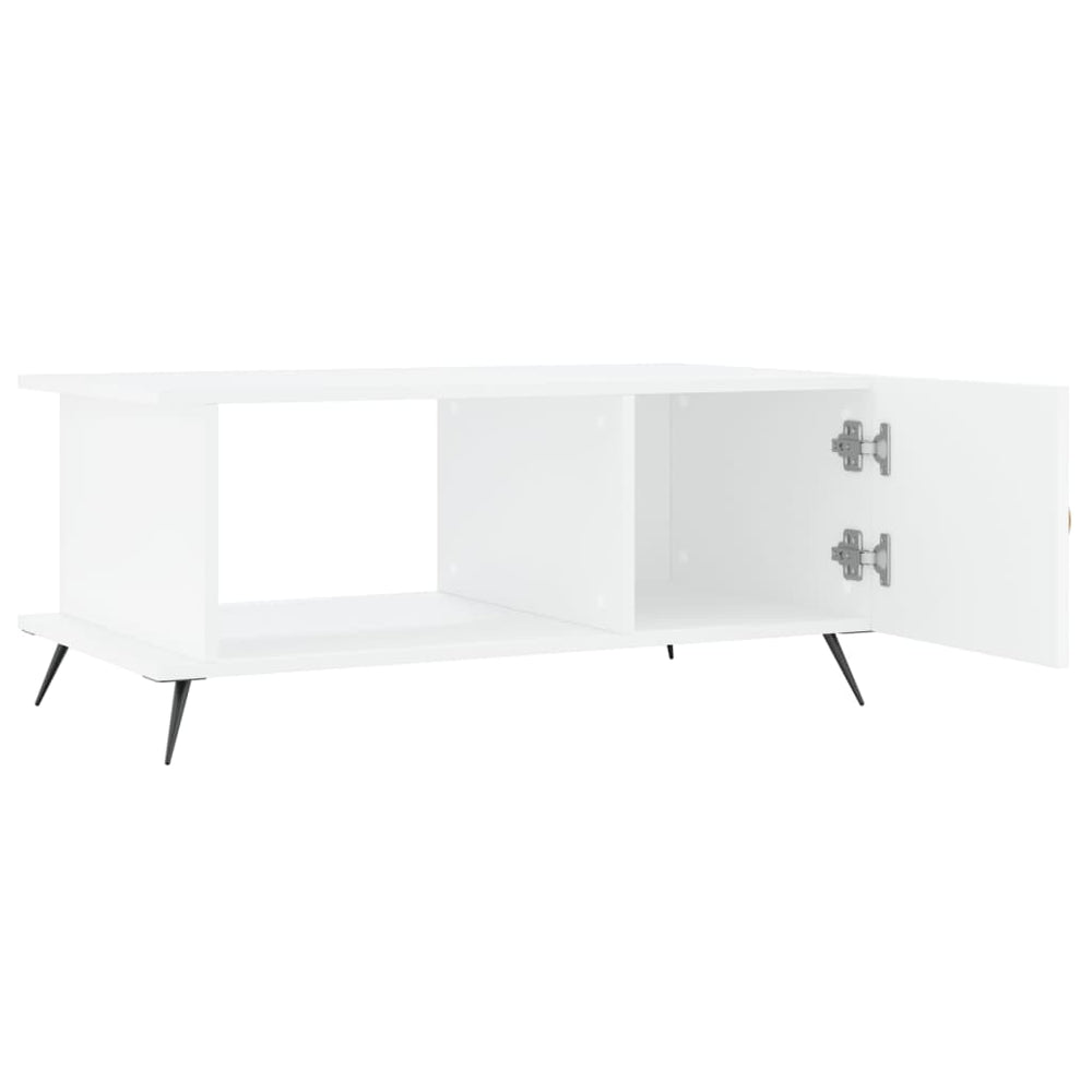 Salontafel 90x50x40 cm bewerkt hout wit MeubelReus