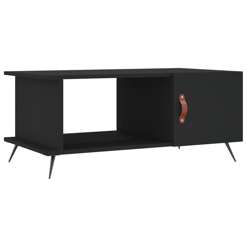 Salontafel 90x50x40 cm bewerkt hout zwart MeubelReus