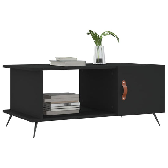Salontafel 90x50x40 cm bewerkt hout zwart MeubelReus