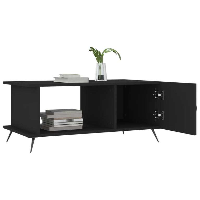 Salontafel 90x50x40 cm bewerkt hout zwart MeubelReus