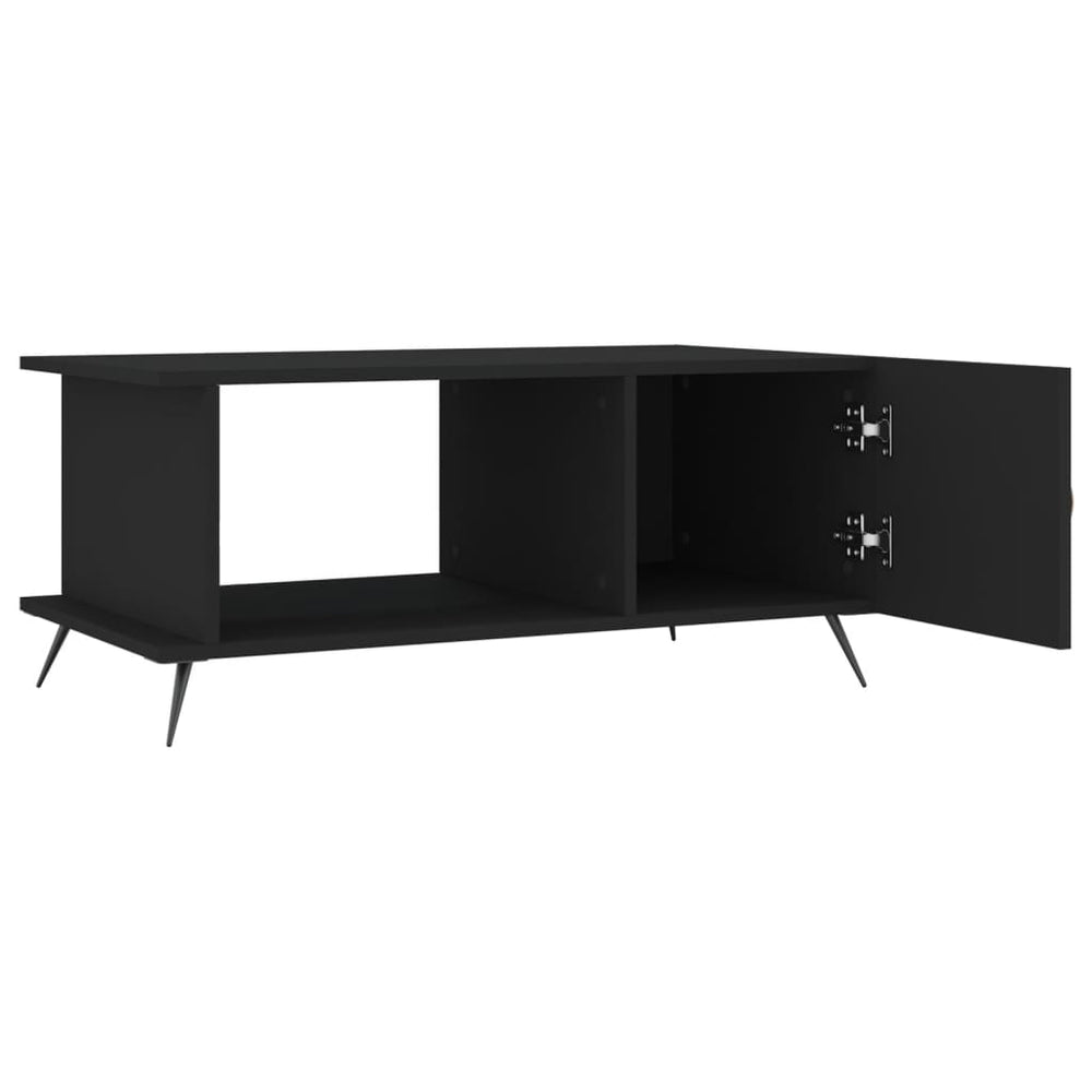 Salontafel 90x50x40 cm bewerkt hout zwart MeubelReus