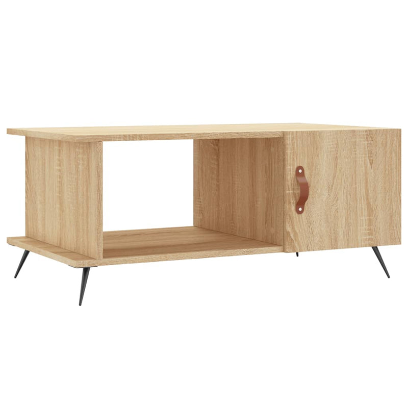 Salontafel 90x50x40 cm bewerkt hout sonoma eikenkleurig MeubelReus